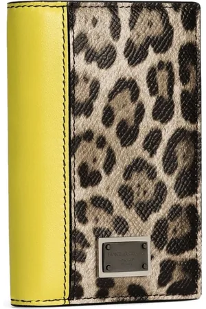 Dolce & Gabbana Accessoarer, Herr, ONE Size, Leopardmönster Beige Väskor