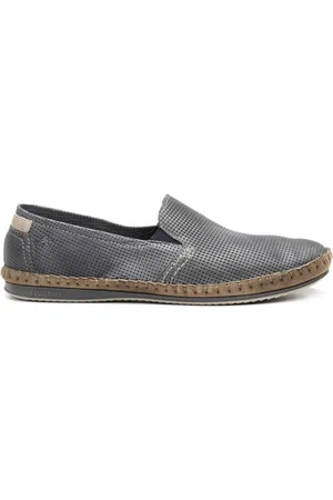 Fluchos Skor, Herr, 42 EU, Läder, Blå Avslappnad Läder Herrloafers