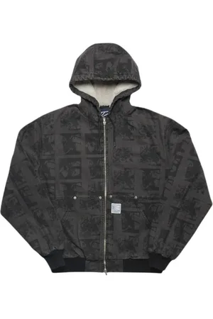 Rassvet Sweatshirts & Hoodies, Herr, S, Mörkgrå Huva Vävd Jacka