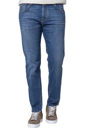 Jacob Cohen Jeans, Herr, W34, Bomull, Cropped Carrot Jeans