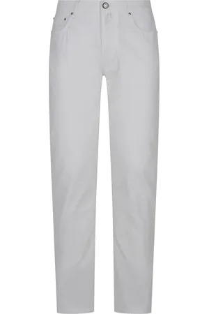 Jacob Cohen Byxor, Herr, W35, Bomull, Slim Fit 5 Pocket Byxor