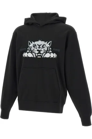 Kenzo Sweatshirts & Hoodies, Herr, S, Bomull, Happy Tiger Bomullströja