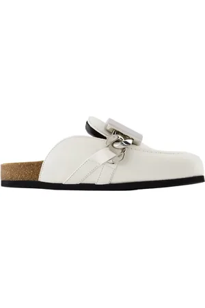 J.W.Anderson Skor, Dam, 36 EU, Läder, Vita Läder Gourmet Loafers