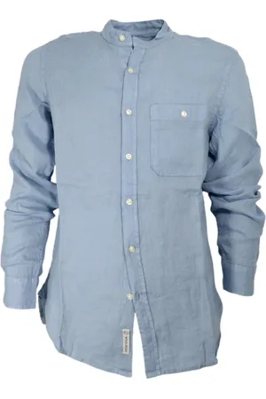 Woolrich Skjorta, Herr, S, Linne, Linneskjorta med bandkrage