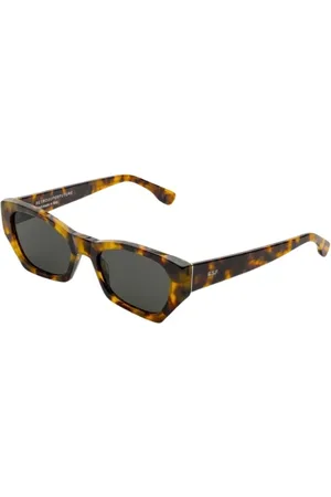 Retrosuperfuture Accessoarer, Dam, ONE Size, Geometrisk Havana Solglasögon - Multi Färger