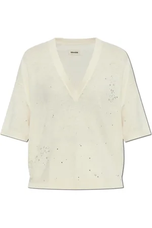 Zadig & Voltaire Stickade tröjor & koftor, Dam, M, Bomull, Wully Tröja