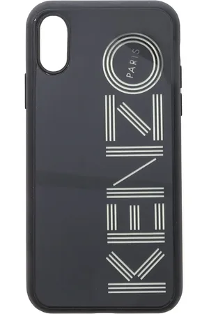 Kenzo Accessoarer, Herr, ONE Size, Svart Neon Skal för iPhone X/Xs