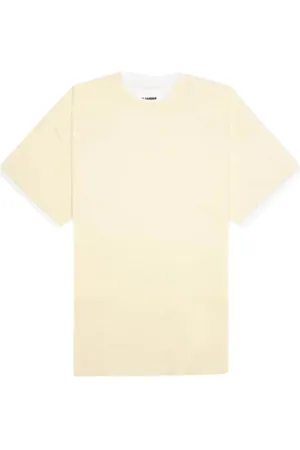 Jil Sander Topp, Herr, M, Bomull, Kortärmad T-shirt i bomull med rund hals