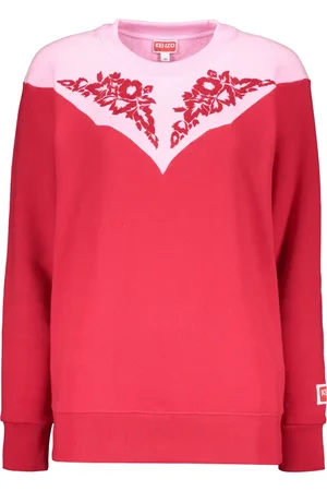 Kenzo Stickade tröjor & koftor, Dam, XS, Bomull, Bomulls Sweatshirt med Rund Hals