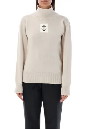 Jil Sander Stickade tröjor & koftor, Dam, M, Polo med unika detaljer