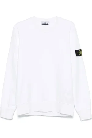 Stone Island Sweatshirts & Hoodies, Herr, L, Vita Tröjor för Män