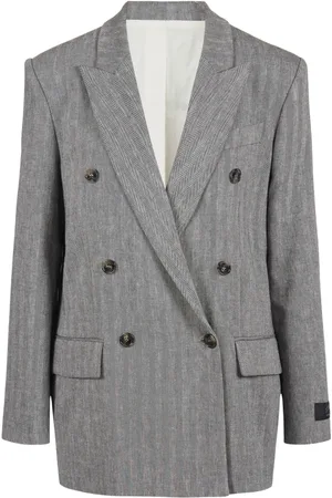 Iceberg Jacka, Dam, L, Bomull, Comfort fit dubbelknäppt kavaj
