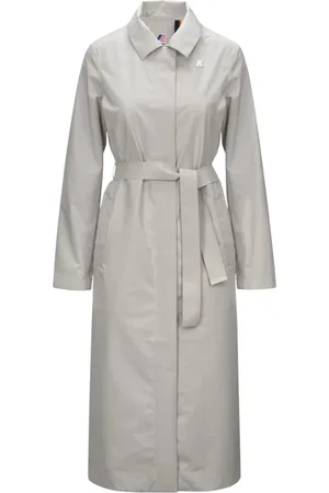 K-Way Kappa, Dam, 2Xs, Beige Trench Coat Vattentät Andningsbar