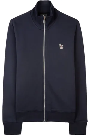 Paul Smith Sweatshirts & Hoodies, Herr, XL, Bomull, Zebra Logo Zip Sweatshirt
