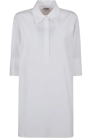 Jil Sander Klänning, Dam, 2Xs, Bomull, Vit Skjorta