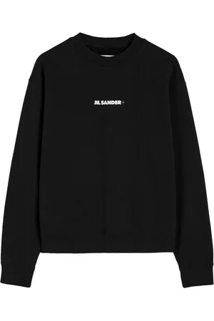 Jil Sander Sweatshirts & Hoodies, Dam, M, Bomull, Svart bomullströja