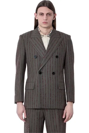 Burberry Jacka, Herr, M, Randig Ull Skräddarsydd Blazer