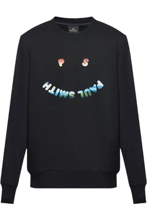 Paul Smith Sweatshirts & Hoodies, Dam, L, Bomull, Sweatshirt med gradienttryck, svart