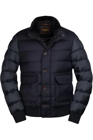 MOORER Jacka, Herr, M, Marin Vadderad bomberjacka Acqua Line