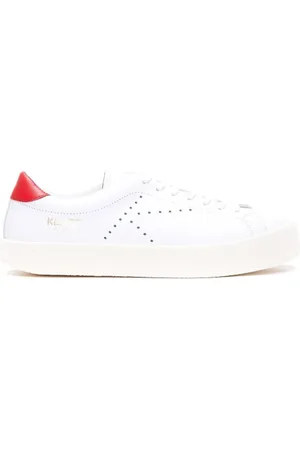 Kenzo Skor, Herr, 41 EU, Läder, Sneakers med läderlogotyp