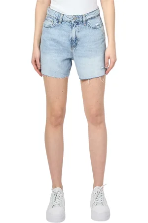 Guess Shorts, Dam, W32, Bomull, Blå Jeansshorts Avslappnad Passform