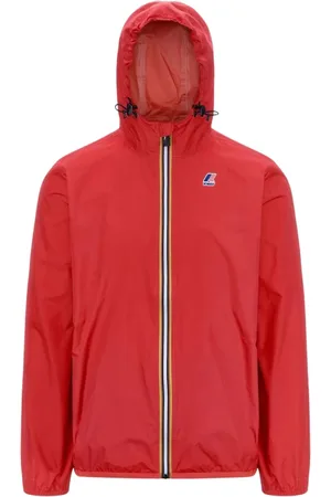 K-Way Jacka, Herr, S, Nylon, Röd Lätt Unisex Huva Jacka