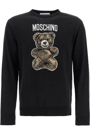 Moschino Stickade tröjor & koftor, Herr, M, Bomull, Teddy Bear Jacquard Bomull T-shirt