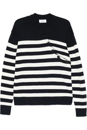 LANEUS Stickade tröjor & koftor, Herr, S, Bomull, Stilig Blå T-shirt för Män