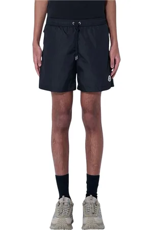 Moncler Shorts, Herr, XL, Logo Motif Shorts i skalväv