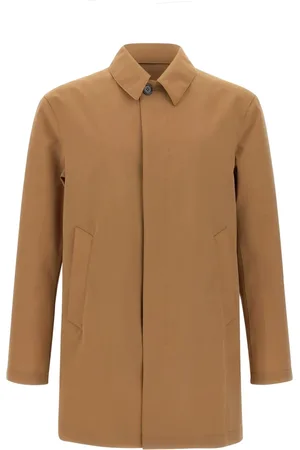 Peuterey Kappa, Herr, L, Polyester, Brun Parka Jacka Vattenavvisande