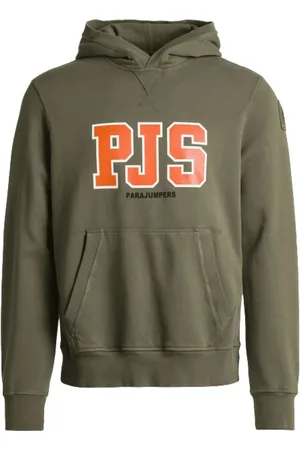 Parajumpers Sweatshirts & Hoodies, Herr, M, Bomull, Hooded Sweatshirt med PJS-tryck