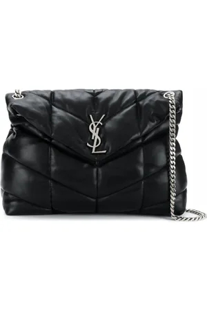 Saint Laurent Väska, Dam, ONE Size, Läder, Vadderad läder axelväska med kedja