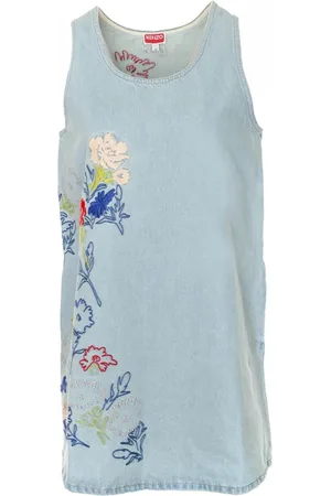 Kenzo Topp, Dam, L, Denim, Ärmlös Denimtopp