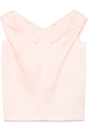 Khaite Topp, Dam, XS, Rosa ärmlös topp med dragkedja