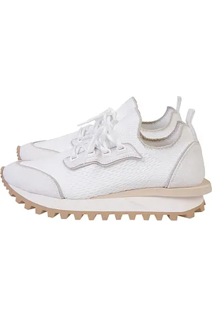 ELEVENTY Skor, Dam, 36 EU, Läder, Stickade sneakers i läder