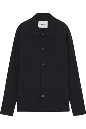 NN.07 Jacka, Herr, L, Polyester, Seersucker Hybrid Blazer Zander Blå