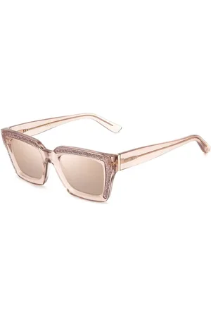 Jimmy Choo Accessoarer, Dam, ONE Size, Rosa Resin Solglasögon