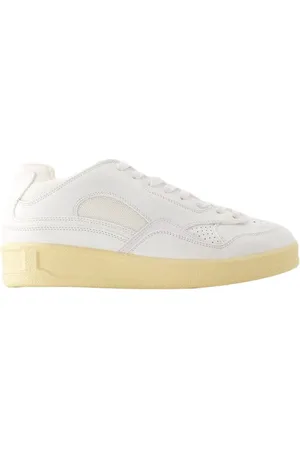 Jil Sander Skor, Herr, 40 EU, Läder, Vita Lädersneakers - Rena & Eleganta