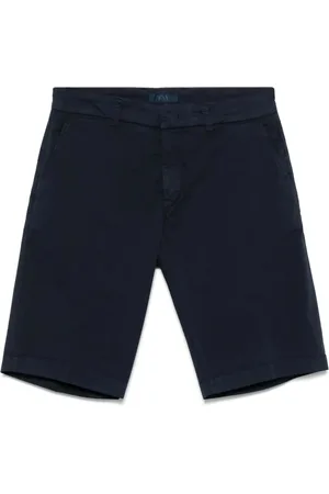 FAY Shorts, Herr, W33, Blå Shorts med Dold Stängning