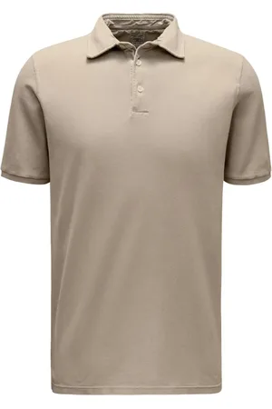 FEDELI Topp, Herr, 2Xl, Bomull, Granite North Kortärmad Pikétröja
