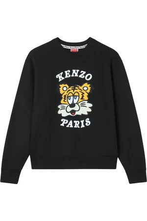 Kenzo Sweatshirts & Hoodies, Dam, M, Bomull, Broderad Sweatshirt Unisex Oförstärkt Mjuk