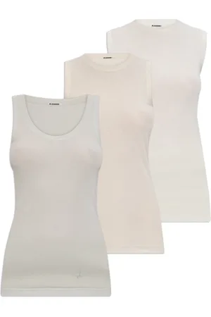 Jil Sander Topp, Dam, XS, Bomull, Trepack med toppar