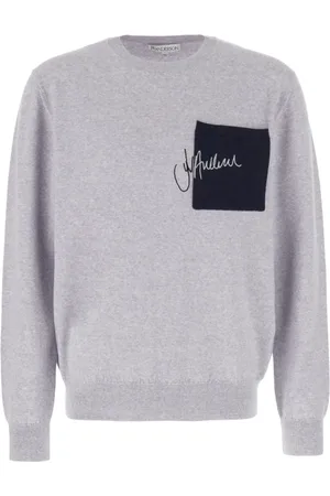 J.W.Anderson Stickade tröjor & koftor, Herr, S, Signature Pocket Crewneck Jumper