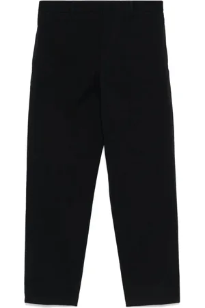 Jil Sander Byxor, Herr, S, Bomull, Marineblå avsmalnande byxor