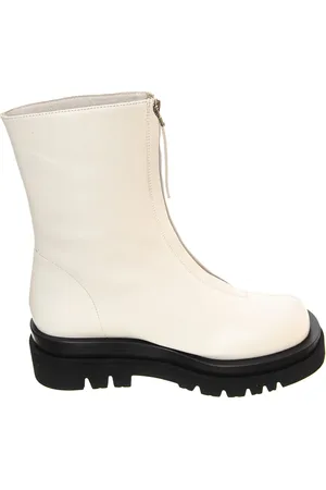 Jeffrey Campbell Skor, Dam, 38 EU, Läder, Vita läderstövletter