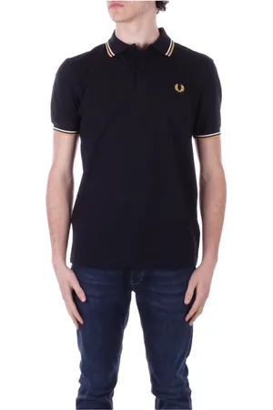Fred Perry Topp, Herr, S, Bomull, Blå Polo T-shirts och Polos