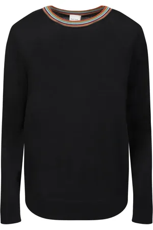 Paul Smith Sweatshirts & Hoodies, Dam, L, Bekväm tröja i merinoull med Artist Stripe-motiv