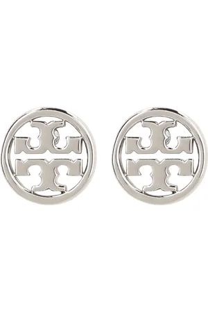 Tory Burch Accessoarer, Dam, ONE Size, Chica örhängen i mässing med logotyp