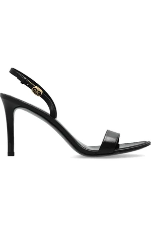 Tory Burch Skor, Dam, 36 1/2 EU, Läder, Double T Buckle Heeled Sandal
