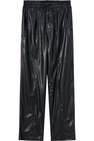 Isabel Marant Byxor, Dam, 2Xs, Läder, Fuskbyxor i läderimitation med sidfickor och dragsko i midjan